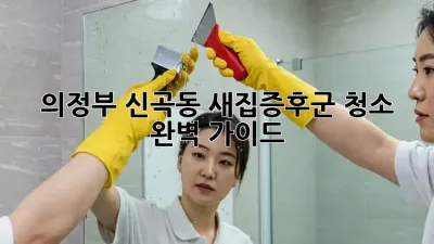 의정부 신곡동 새집증후군 청소 완벽 가이드